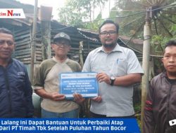 Warga Desa Lalang Ini Dapat Bantuan Untuk Perbaiki Atap Rumahnya Dari PT Timah Tbk Setelah Puluhan Tahun Bocor