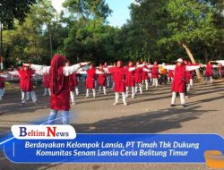 Berdayakan Kelompok Lansia, PT Timah Tbk Dukung Komunitas Senam Lansia Ceria Belitung Timur