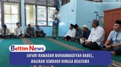 Safari Ramadan Muhammadiyah Babel, Bagikan Sembako Hingga Beasiswa